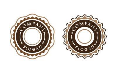 Emblem product illustration design template v.2