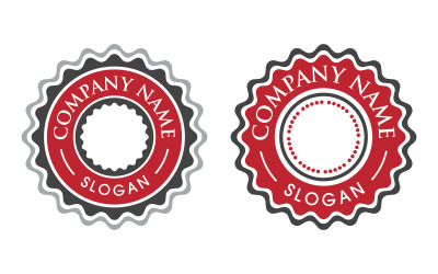 Emblem product illustration design template v.3