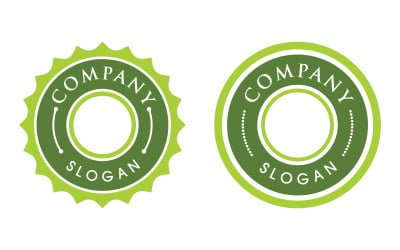 Emblem product illustration design template v.5