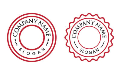 Emblem product illustration design template v.8