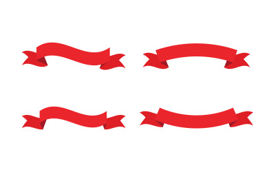 Ribbon Banner Vector Illustration logotyp designmall v.1