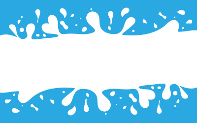 Splash färsk mjölk illustration designmall v.12
