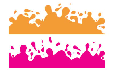 Splash Fresh milk illustration design template v.11