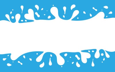 Splash Fresh milk illustration design template v.12