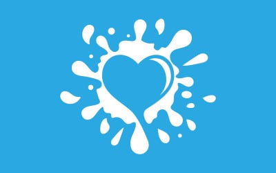 Splash Verse melk illustratie ontwerp sjabloon v.16
