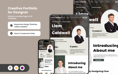 Liam Caldwell - Minimalist Portfolio Landing Page