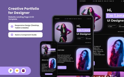 Liora Evangeline - Контемпорари Портфолио Целевая страница