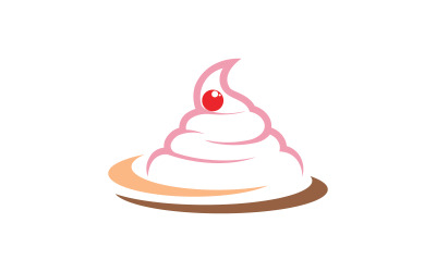 Taart zoet Vector icoon ontwerp illustratie v.10