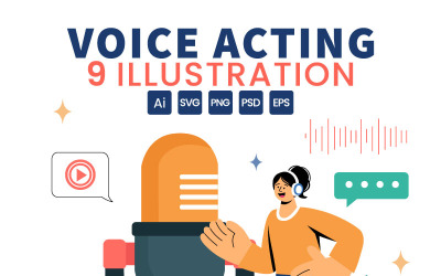 9 Dubbing and Voice Acting Illustration