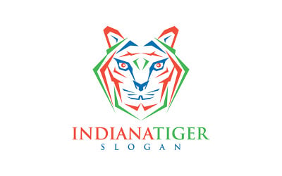 Indiana Tiger, Logo della tigre, Logo della tigre tricolore
