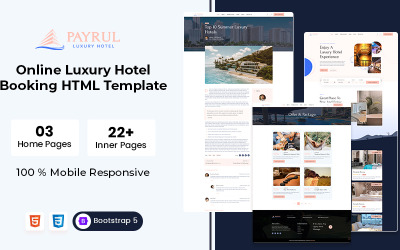 Payrul - Modelo HTML de reserva de hotel de luxo online