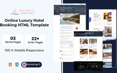 Payrul - Plantilla HTML para reservar hoteles de lujo en línea