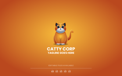 Catty Corp Gradient Renkli Logo