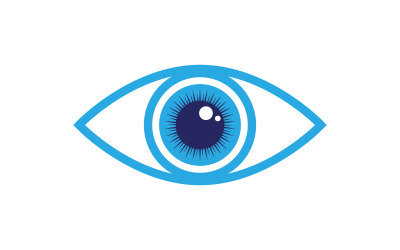 Eye Healthy Care vector icon illustration design template v.2