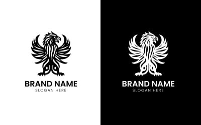 Angry Griffin bird logo-826