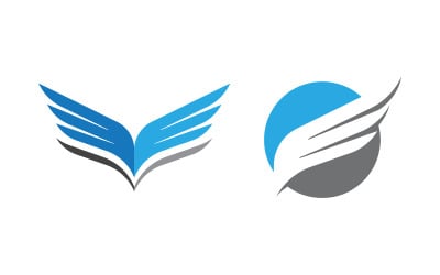 Eagle wing icon Template logo illustration design v.2