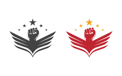 Eagle wing icon Template logo illustration design v.4