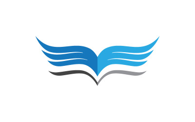 Eagle wing icon Template logo illustration design v.7