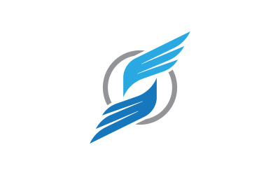 Eagle wing ikon Mall logotyp illustration design v.3