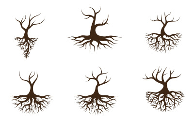 Logo&amp;#39;s van groene boom blad ecologie natuur element vector ontwerp v.2
