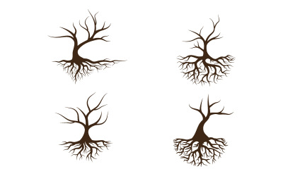 Logo&amp;#39;s van groene boom blad ecologie natuur element vector ontwerp v.4