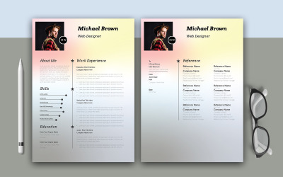 Favoloso modello di curriculum Layout Uno