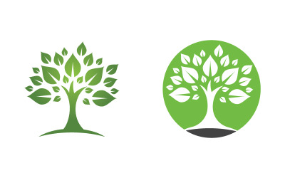 Logo&amp;#39;s van groene boom blad ecologie natuur element vector ontwerp v.25