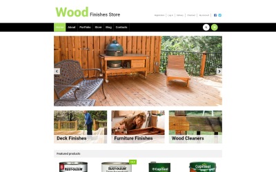 Beste houtafwerkingen Store WooCommerce-thema
