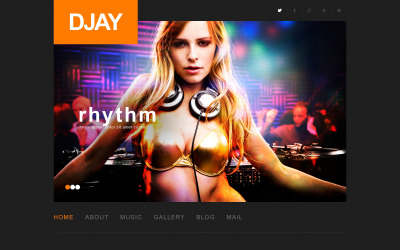 Responsive WordPress thema over Muziek №50497