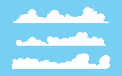 Cloud Background template illustration design v.11