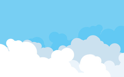 Cloud Background template illustration design v.19