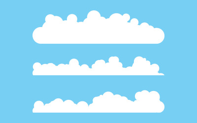 Cloud Background template illustration design v.3