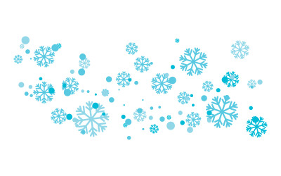 Дизайн этикеток в стиле снежинок, иллюстрация Winter Frozen v.5