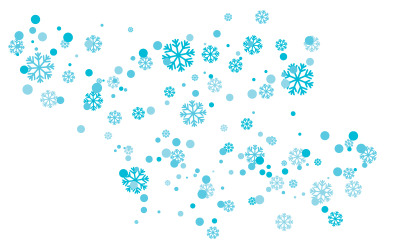 Дизайн этикеток в стиле снежинок, иллюстрация Winter Frozen v.9