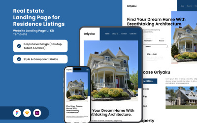 Griyaku – Minimalist Real Estate Landing Page
