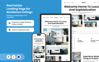 Horizon – Elegante Landingpage für Immobilieninserate