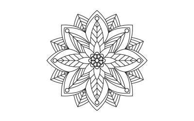 Circular pattern in form of mandala illustration design template v.31