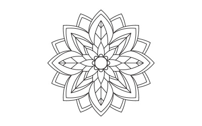 Circular pattern in form of mandala illustration design template v.32