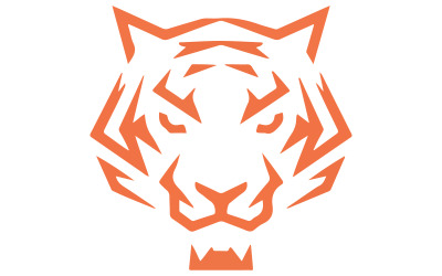 En logotyp av en tigerhuvudillustration