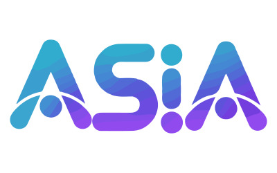 En logotypdesign för bokstaven Asia