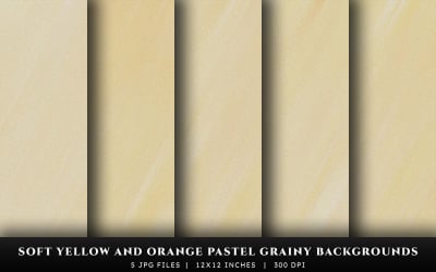 Soft Yellow and Orange Pastel Grainy Texture Backgrounds