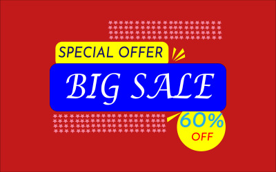 Rabatt Stor rea Specialerbjudande Banner Tag 16