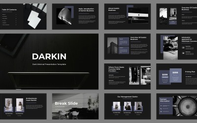 Darkin - Keynote mit dunklem Business-Thema