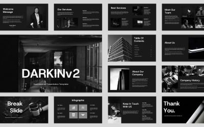 Darkin v2 – Business Dark téma Keynote