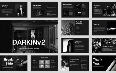 Darkin v2 - Business Dark theme Keynote