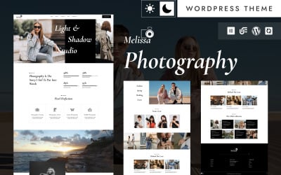 Melissa — профессиональная фотостудия WordPress Elementor тема