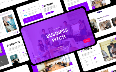 Portafolio - Presentación magistral de Business Pitch Deck