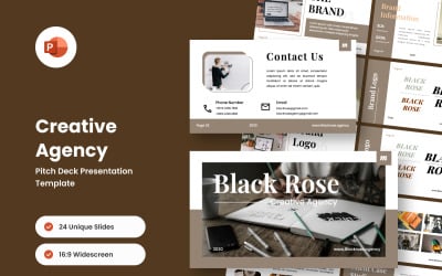 Pitch Deck voor creatief bureau – boeiende en gedurfde PowerPoint