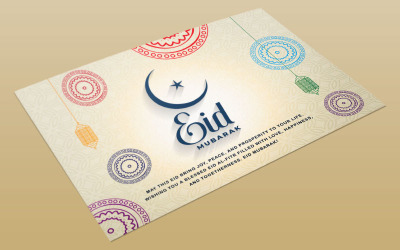 Ramadan Kareem &amp;amp; Eid Mubarak-mall – helt redigerbar och redo att användas