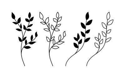 Beauty nature florist vector icon logo design template v.14